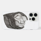 Angels Kissing, noir et blanc Design (Verso Horizontal)