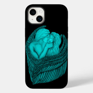 Angels Kissing, zwart en groen design Case-Mate iPhone 14 Plus Hoesje