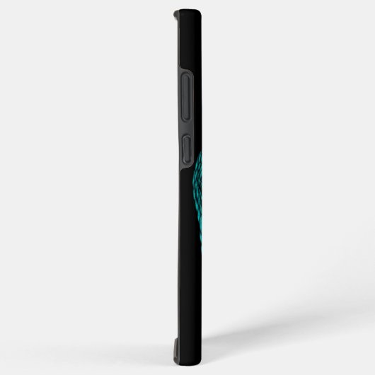 Angels Kissing, zwart en groen design Samsung Galaxy Hoesje (Rechterkant)