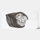 Angels Kissing, zwart-wit design Case-Mate iPhone Case (Achterkant (horizontaal))