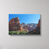 Angels Landing in Zion National Park Canvas Afdruk (Voorkant)