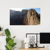 Angels Landing in Zion National Park Poster (Thuiskantoor)