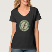 Angels Landing Trail Utah Hiker Compass Circle Bad T-shirt (Voorkant)