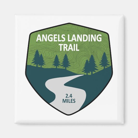Angels Landing Trail Zion National Park Magneet (Voorkant)