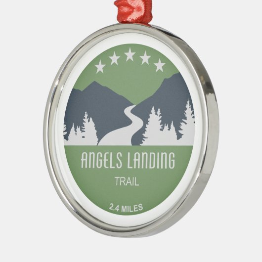 Angels Landing Trail Zion National Park Metalen Ornament (Links)