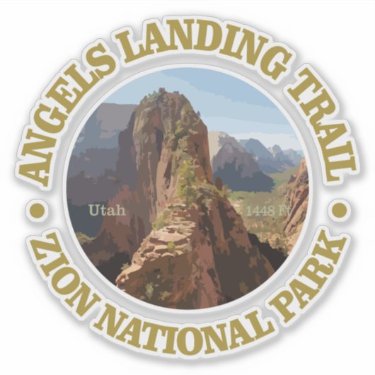 Angels Landing (Zion NP) Sticker (Voorkant)