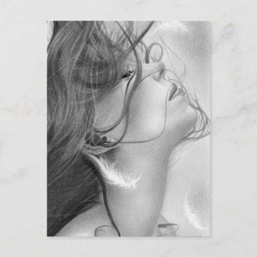 Angels Lost Wing briefkaart (Voorkant)