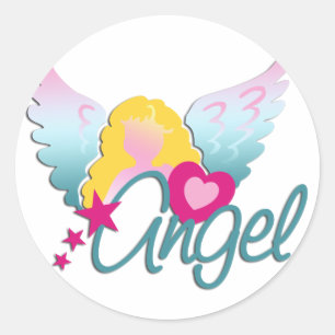 Angels Love Ronde Sticker