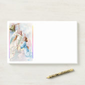  Angels met Bell Post-it® Notes (Op bureau)