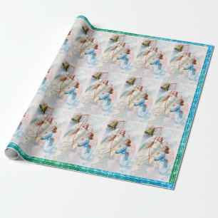 Angels met betonpapier Cadeaupapier