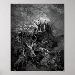 Angels of Heaven Blow hun Trumpets Gustave Dore Poster