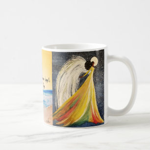 Angels onder Amerikaanse koffie Mok