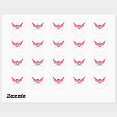 Angels op aarde fotografie logo Pink.pdf Ronde Sticker (Vel)