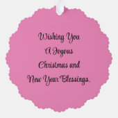  Angels Papier Ornament Kaart (Achterkant)