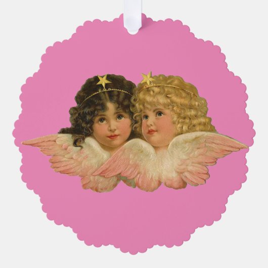  Angels Papier Ornament Kaart (Voorkant)