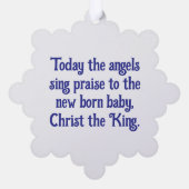  Angels Papier Ornament Kaart (Achterkant)