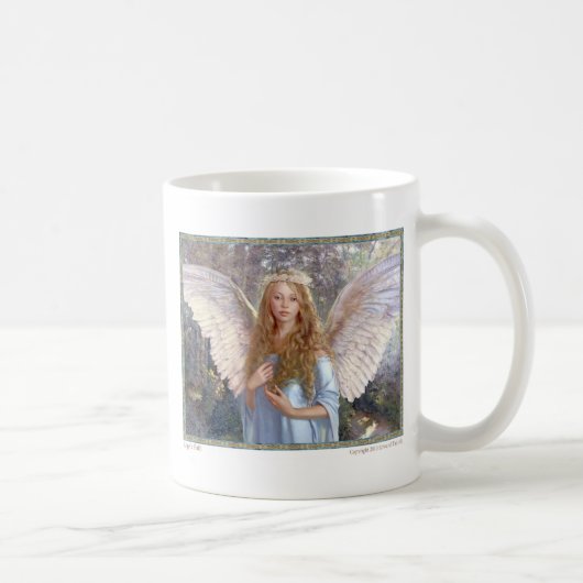 "Angel's Path" Witte mok voor keramische koffie (Rechts)