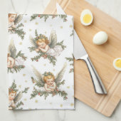 Angels Pattern Theedoek (Quarter Fold)