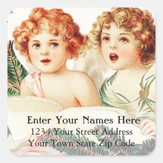  Angels Singing Address Label (Voorkant)