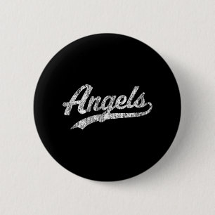 Angels T Shirt Sportnaam T-shirt Design T-sh Ronde Button 5,7 Cm