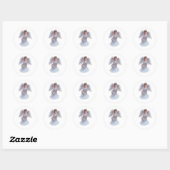 Angels t-shirts ronde sticker (Vel)