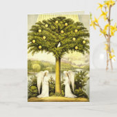 angels times passé carte de voeux (Fleur jaune)