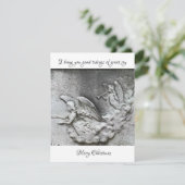 Angels Trumpets Joie religieuse Carte de Noël (Debout devant)