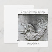 Angels Trumpets Joie religieuse Carte de Noël (Devant / Derrière)