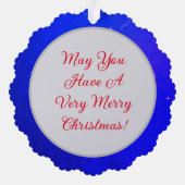 Angels Unaware Papier Ornament Wenskaart (Achterkant)