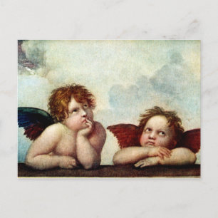 Angels van de Sistene Madonna Briefkaart