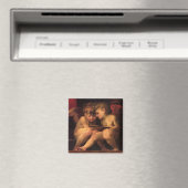 Angels van Madonna Enthroned door Fiorentino Magneet (Insitu (Vaatwasser))