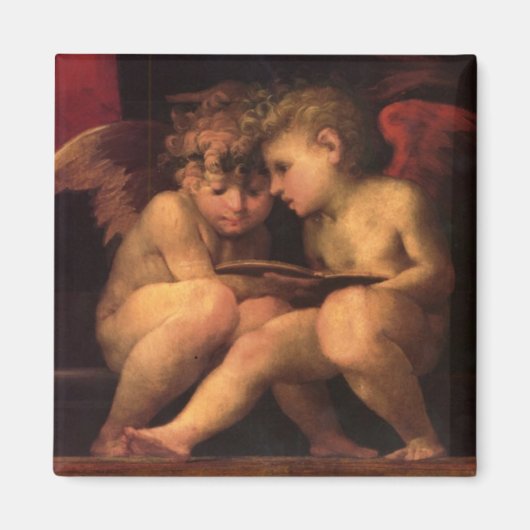 Angels van Madonna Enthroned door Fiorentino Magneet (Voorkant)