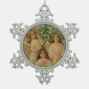 Angels  Victoriaans Art Snowflake Ornament
