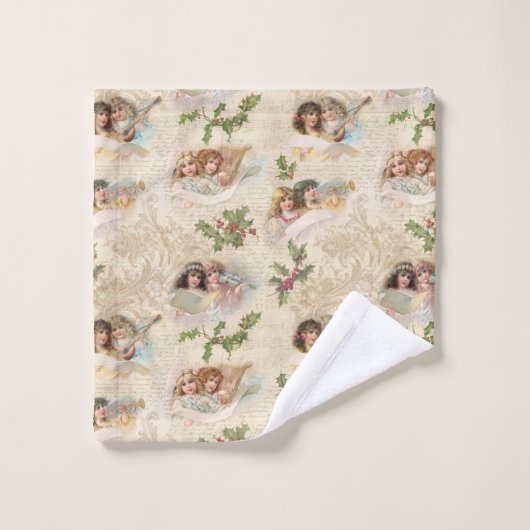 Angels victoriens avec musique, Script & Holly (Gant de toilette)