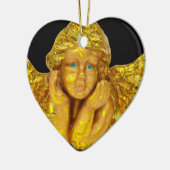 Angels voor Kerstmis Keramisch Ornament (Links)