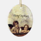 ANGELS / Winged Cherubs , Clouds Raffaello Sanzio Keramisch Ornament (Rechts)