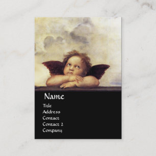 ANGELS Winged Cherubs, zwart Visitekaartje