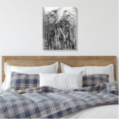 Angels wings canvas afdruk (Insitu (Slaapkamer))