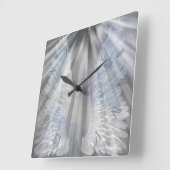 Angels wings en licht vierkante klok (Hoek)