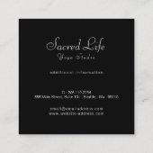 Angels Wings Vierkante Visitekaartje (Achterkant)