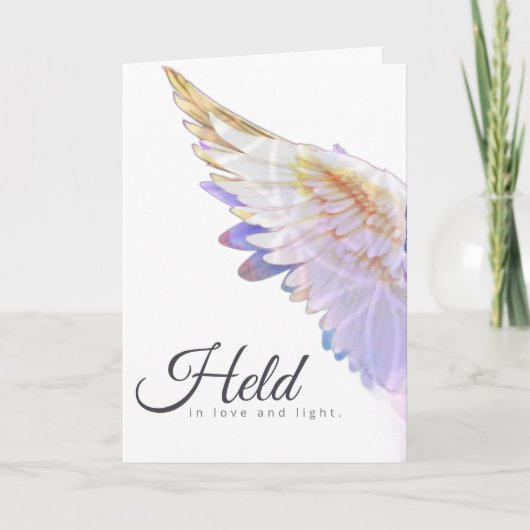 Angels With You Angel Wing – Held, In Love & Light Kaart (Voorkant)