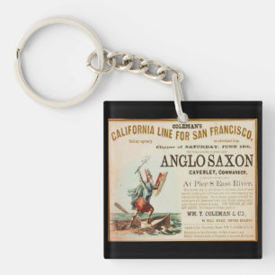 Angelsaksisch zeilen sleutelhanger