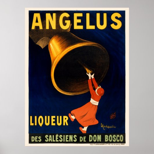 Angelus Liqueur France Poster vintage 1907 (Devant)