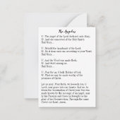 Angelus Maagd Maria Aankondiging Katholiek Gebed (Achterkant)