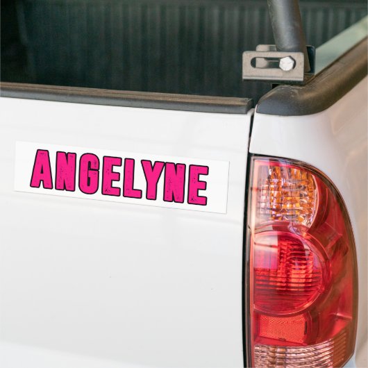 Angelyne naam bumpersticker (Op Truck)
