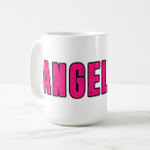 Angelyne naam koffiemok (Voorkant links)