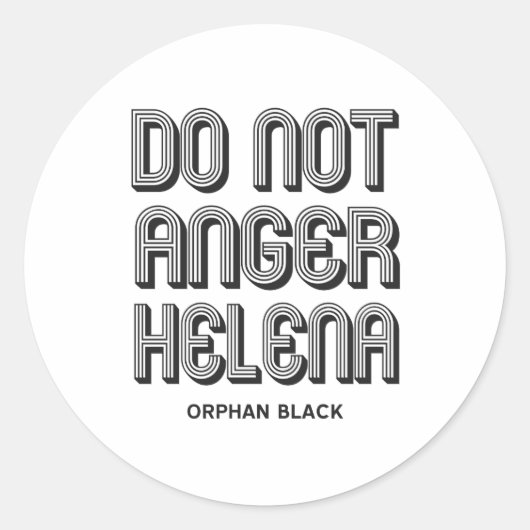 Anger Helena niet Ronde Sticker (Voorkant)
