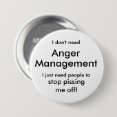 Anger Management Button (Voorkant /achterkant)