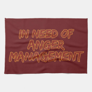 Anger Management personnalisé couleur serviette de