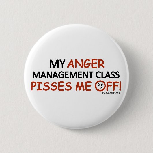 Anger Management Ronde Button 5,7 Cm (Voorkant)